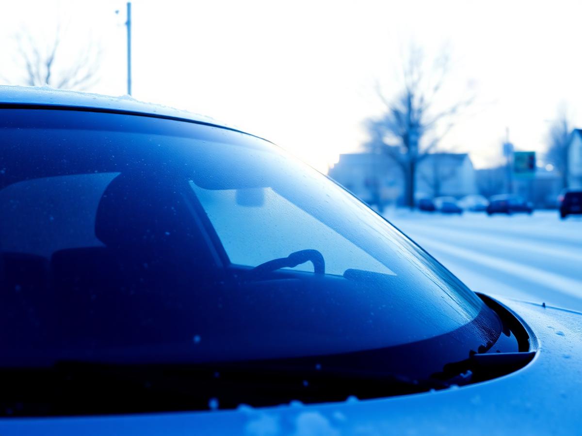 Frosted windshield